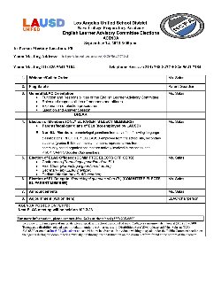 elac meeting agenda english